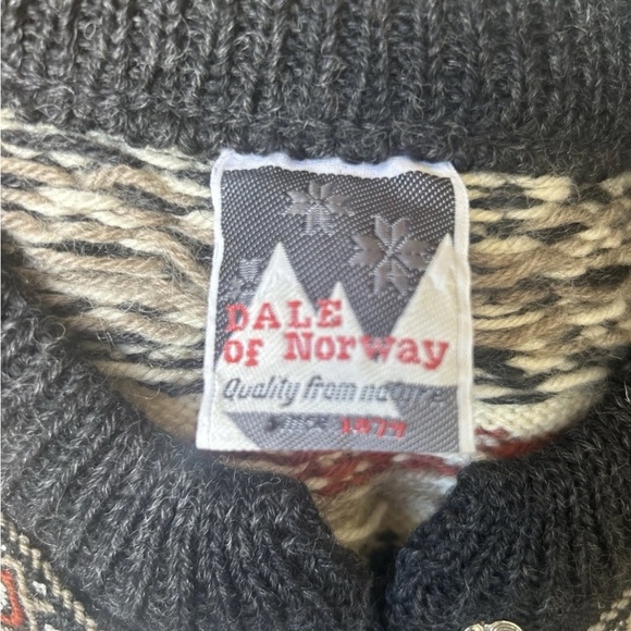 Dale Of Norway Fair Isle Nordic Wool Cardigan Clasp Sweater Men’s Small (Unisex) - Picture 9 of 12